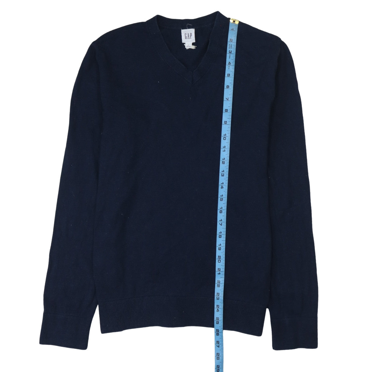GAP Men's Blue V-Neck Long Sleeve Pullover Sweatshirt Size S
