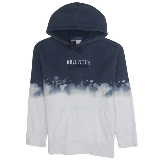 Hollister Men's Blue Pullover Hoodie XS Logo Fleece Sweatshirt