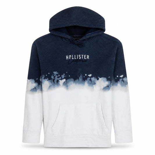 Hollister Men's Blue Pullover Hoodie XS Logo Fleece Sweatshirt