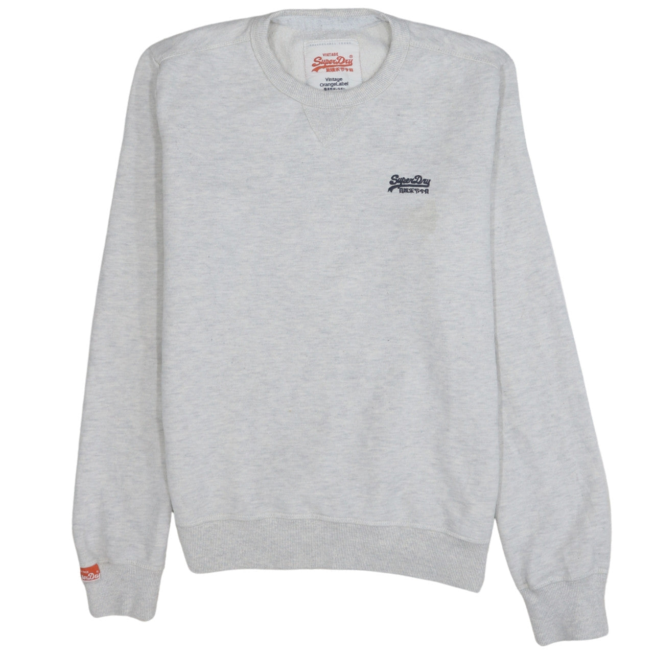 Superdry Men's Grey L Vintage Orange Label Crew Neck Sweatshirt