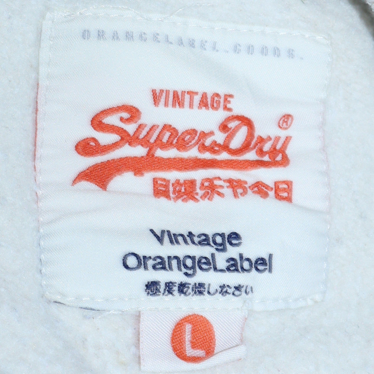 Superdry Men's Grey L Vintage Orange Label Crew Neck Sweatshirt