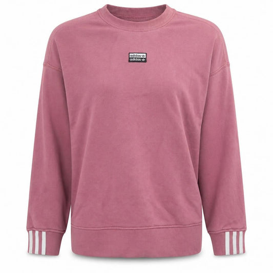 Adidas Womens Pink Crew Neck Long Sleeve Sweatshirt UK 14