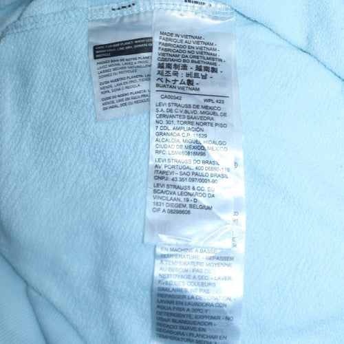 Levi's Women's Blue Logo Crew Neck Pullover Sweatshirt M