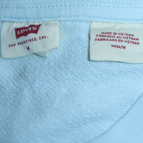 Levi's Women's Blue Logo Crew Neck Pullover Sweatshirt M