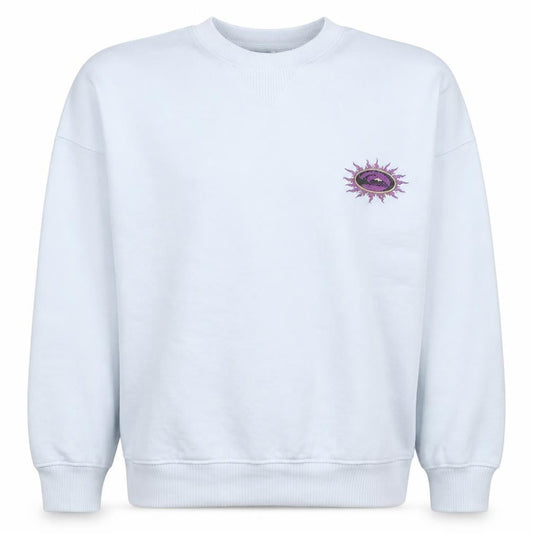 Quiksilver Men's White Pullover Sweatshirt Logo Graphic Size S