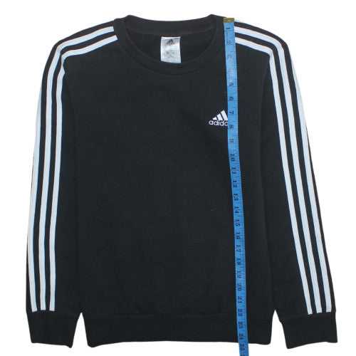Adidas Women's Black Long Sleeve Crew Neck Pullover Sweatshirt S