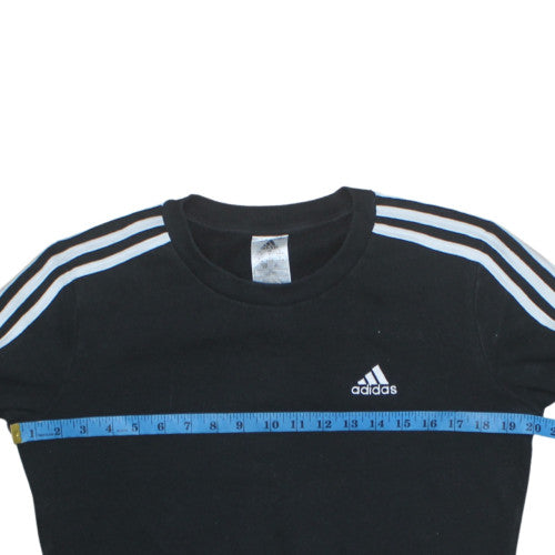 Adidas Women's Black Long Sleeve Crew Neck Pullover Sweatshirt S