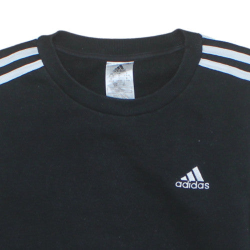 Adidas Women's Black Long Sleeve Crew Neck Pullover Sweatshirt S