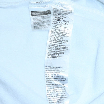 Levi's Men's White Relaxed Fit Logo Pullover Hoodie Size S