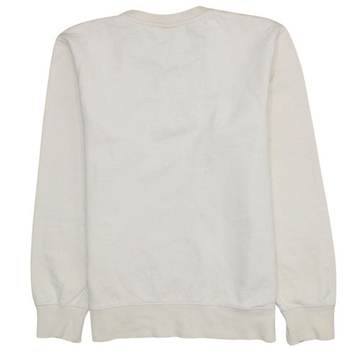 Champion Men's White Medium Pullover Logo Sweatshirt