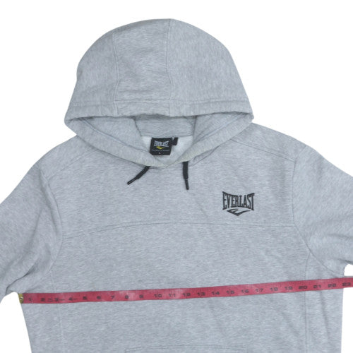 Everlast Men's Grey Pullover Hoodie L Fleece Regular Fit Sports