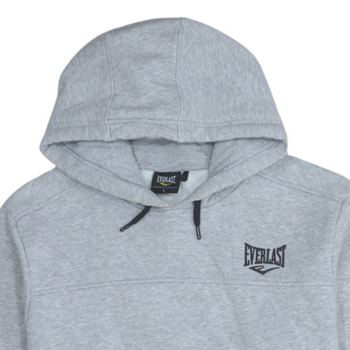 Everlast Men's Grey Pullover Hoodie L Fleece Regular Fit Sports