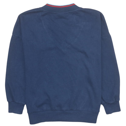 Brand and care label for Fila Men’s Blue Pullover V-Neck Sweatshirt M Regular Fit