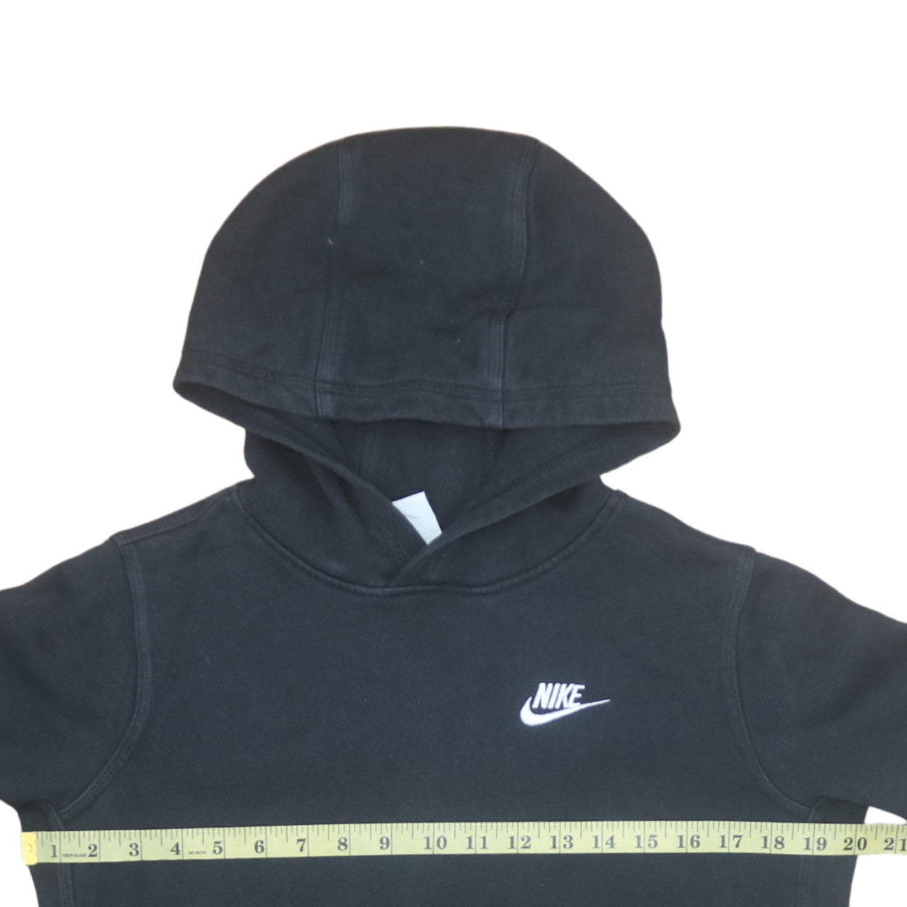 Nike Teens Black Pullover Hoodie XL Fleece Logo Sportswear