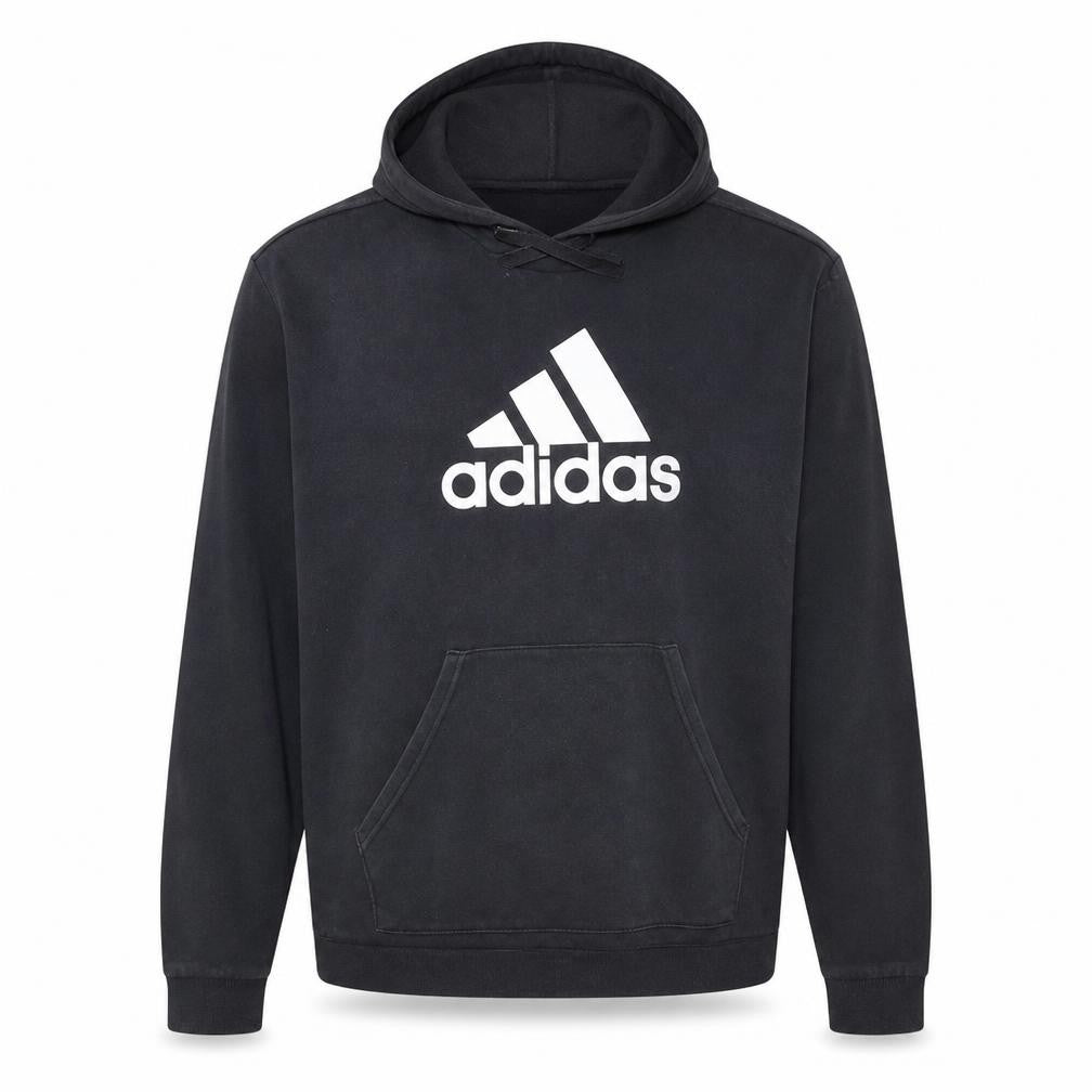 Adidas Men's Black Pullover Hoodie Size M Logo Sportswear