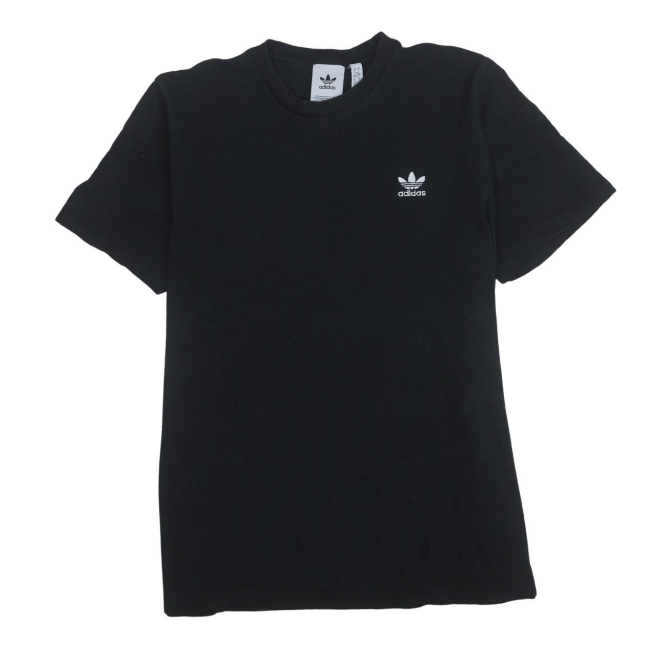 Adidas Men's Black Regular Fit Cotton Sports T-Shirt Size L