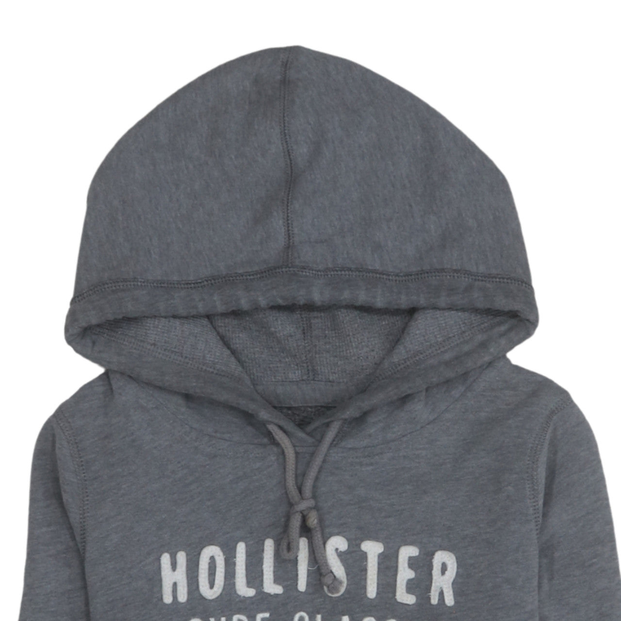 Hollister Women’s Grey Pullover Hoodie Medium Hooded Classic Fit