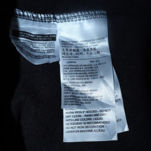 Levi's Mens Black Logo Pullover Sweatshirt Medium