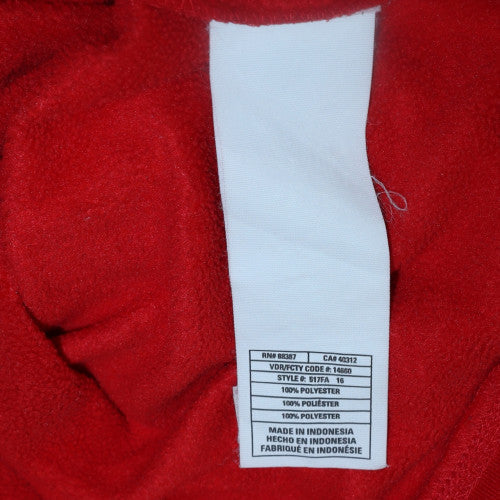 Adidas Mens Red Full Zip Hoodie L Fleece Sportswear