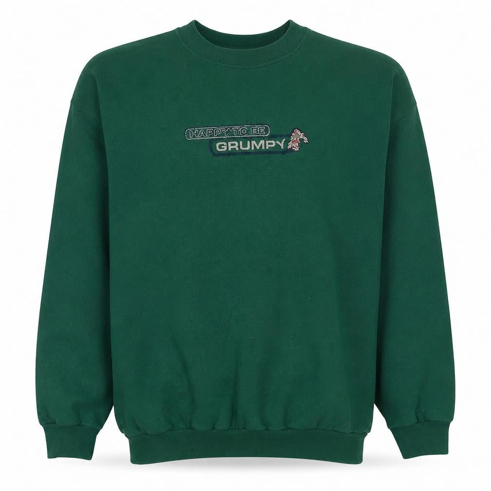 Walt Disney World Men’s Green XL Pullover Grumpy Sweatshirt