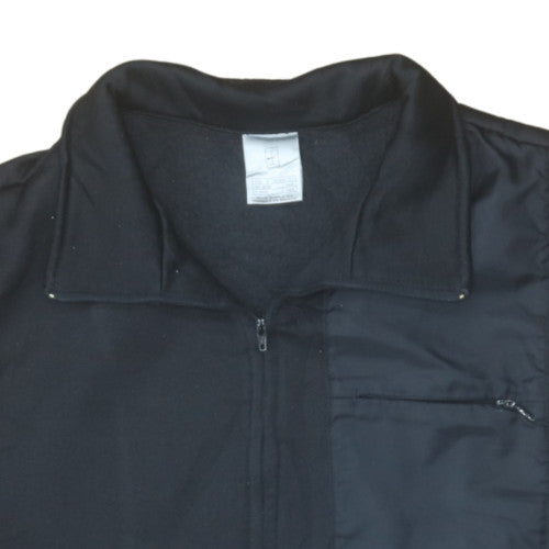 Nike Men's Black Sleeveless Fleece Zip Activewear Jacket Size S