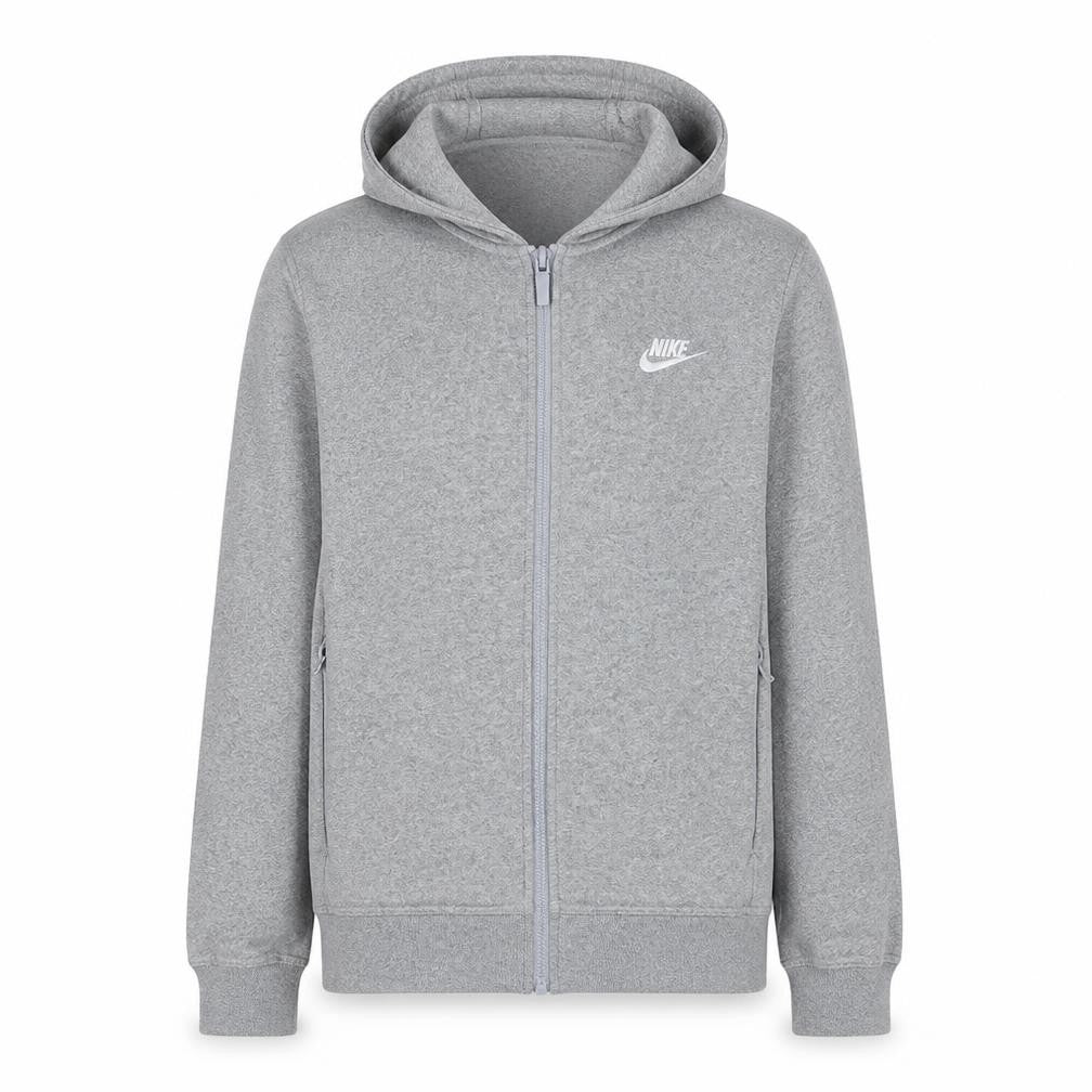 Nike Men's Grey Full Zip Hoodie M Sportswear Sweatshirt
