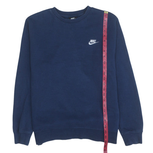 Nike Men's Blue Crew Neck Pullover Sweatshirt M Regular Fit