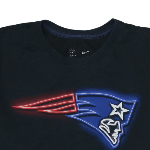 Nike Men’s Black New England Patriots Dri-Fit Athletic T-Shirt Size L
