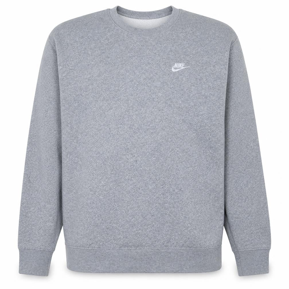 Nike Men's Grey XL Crew Neck Fleece Pullover Sweatshirt