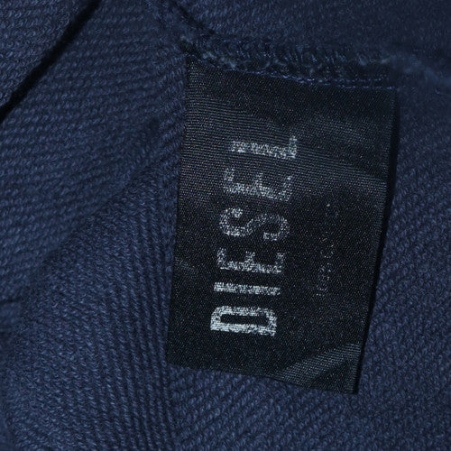 Diesel Women’s Pink Navy Colourblock Pullover Hoodie Size S