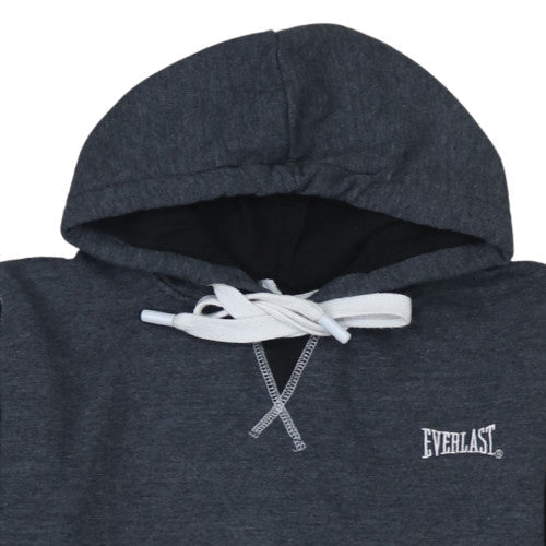 Everlast Womens Black & Grey Hoodie UK 16 Pullover Kangaroo Pocket