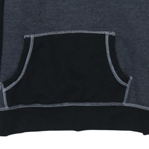 Everlast Womens Black & Grey Hoodie UK 16 Pullover Kangaroo Pocket