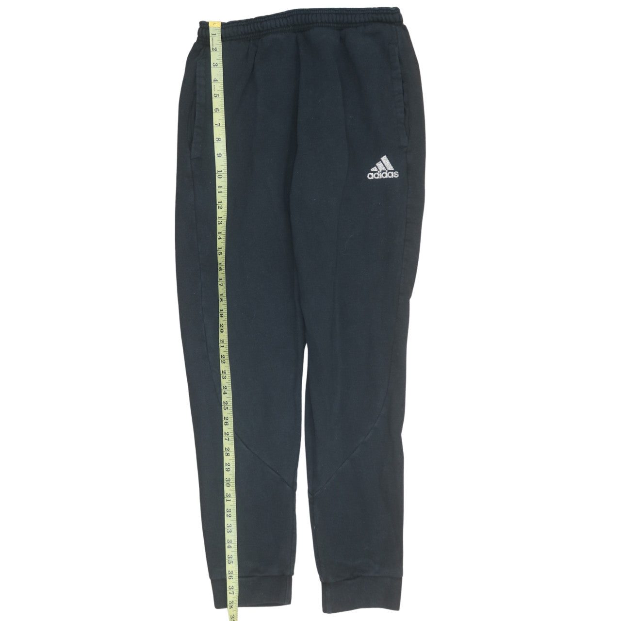Adidas Men's Black L Jogger Sweatpants Tapered Fleece Trousers