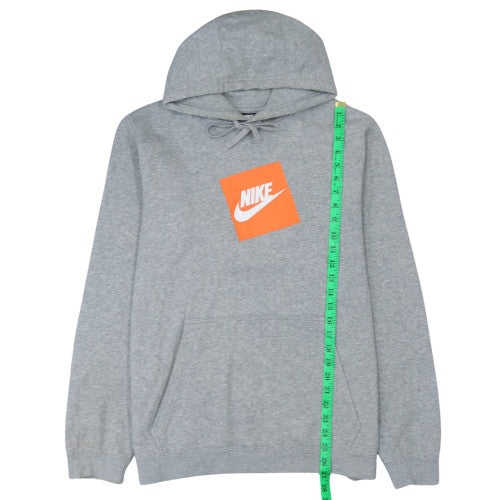 Nike Men's Grey Pullover Hoodie L Graphic Sports Fleece