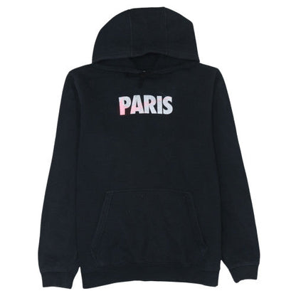 Nike Men's Black Paris Pullover Hoodie Size L Fleece Sweatshirt