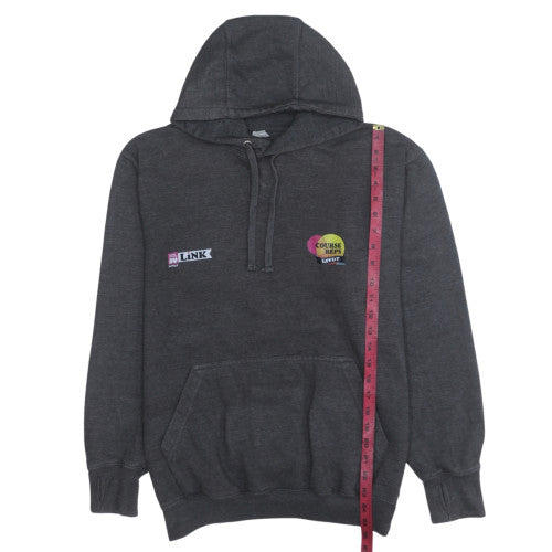 AWDis Just Hoods Womens Dark Grey Pullover Hoodie Size M University Print