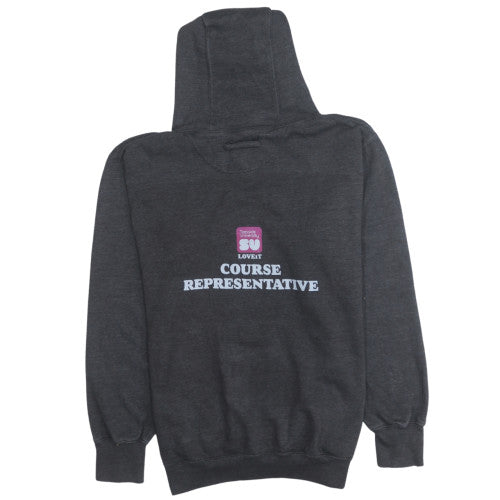 AWDis Just Hoods Womens Dark Grey Pullover Hoodie Size M University Print