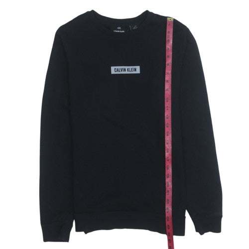 Calvin Klein Men’s Black Logo Pullover Sweatshirt Size S