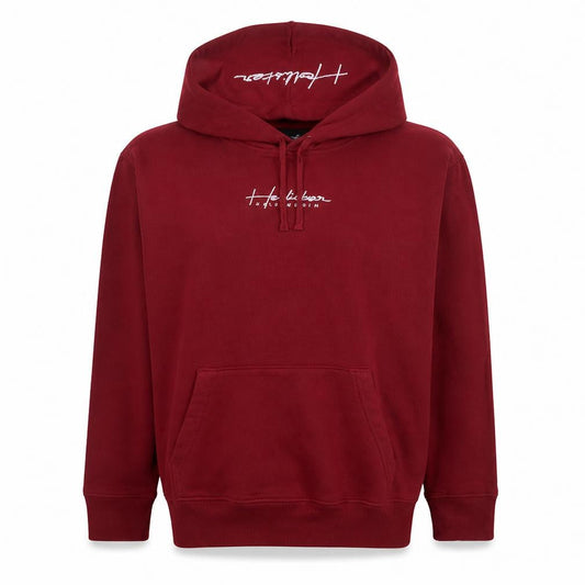 Hollister Men's Red Pullover Hoodie Size S Logo Fleece Sweatshirt