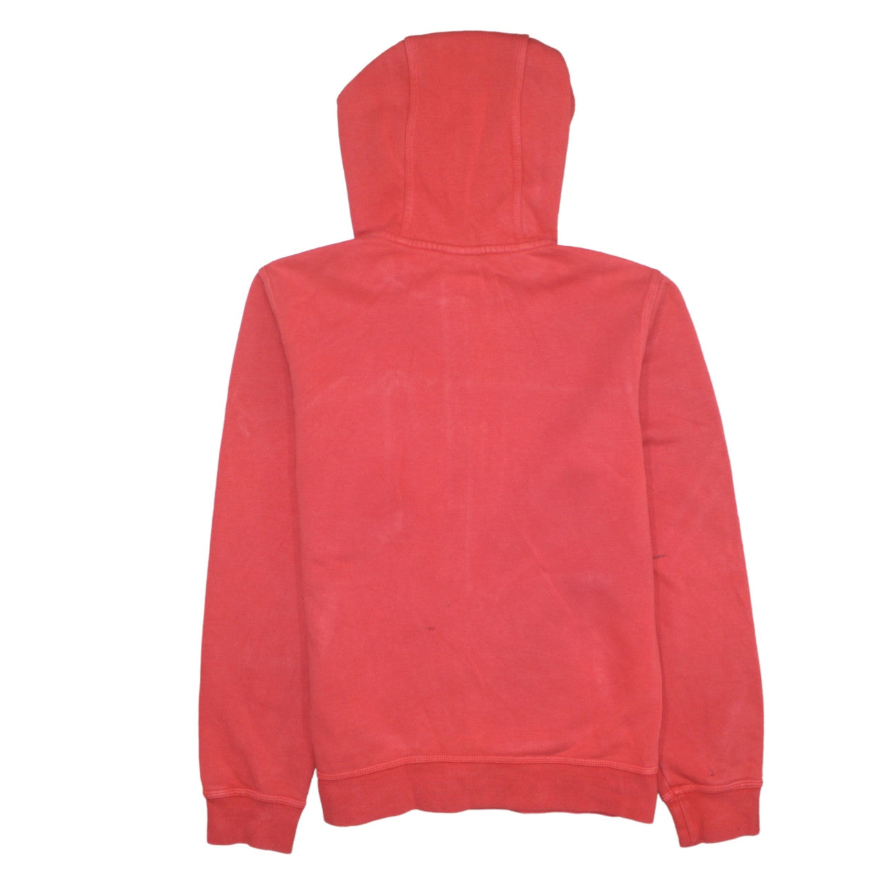 Nike Womens Red Full Zip Hoodie Small Cotton Blend Casual Sweatshirt