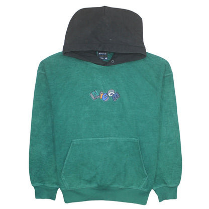 Additional front view of NICCE Men's Green Pullover Hoodie Medium Embroidered Graphic Logo