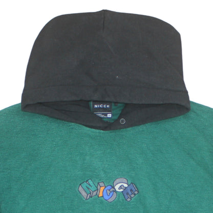Additional view of NICCE Men's Green Pullover Hoodie Medium Embroidered Graphic Logo