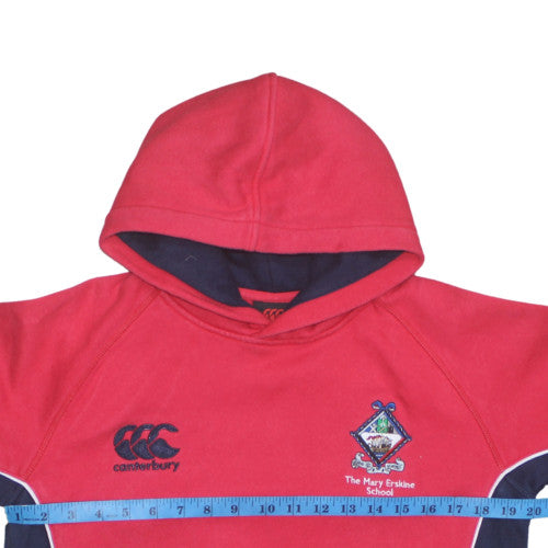 Canterbury Boys Red Pullover Hoodie 14 Years Rugby School Fleece