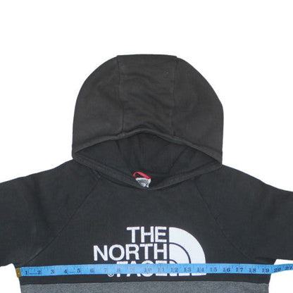 Back view of The North Face boys’ grey xl pullover hoodie fleece sweatshirt