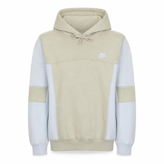 Nike Womens Beige Colourblock Pullover Hoodie Size S