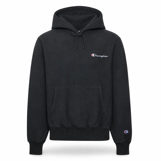 Champion Men’s Black Small Pullover Hoodie Reverse Weave