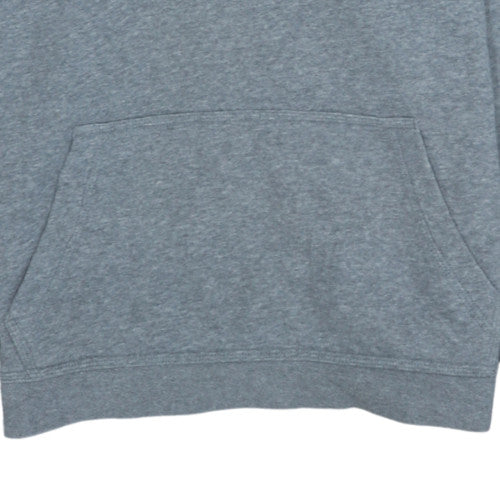 Nike Boys Grey Pullover Hoodie 158-170cm Classic Fleece Sweatshirt
