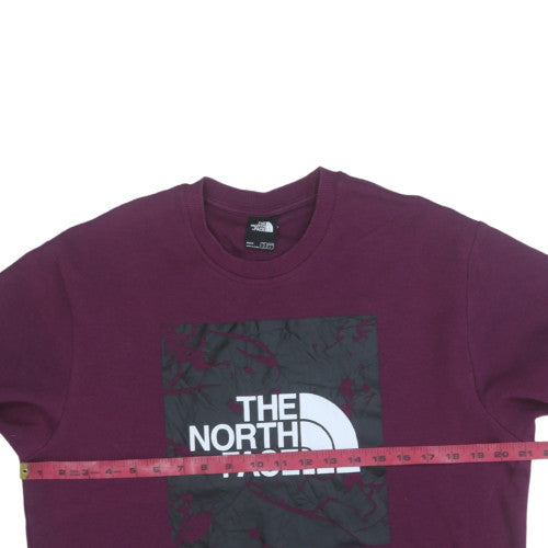 The North Face Men's Purple Crew Neck Sweatshirt M Graphic Print