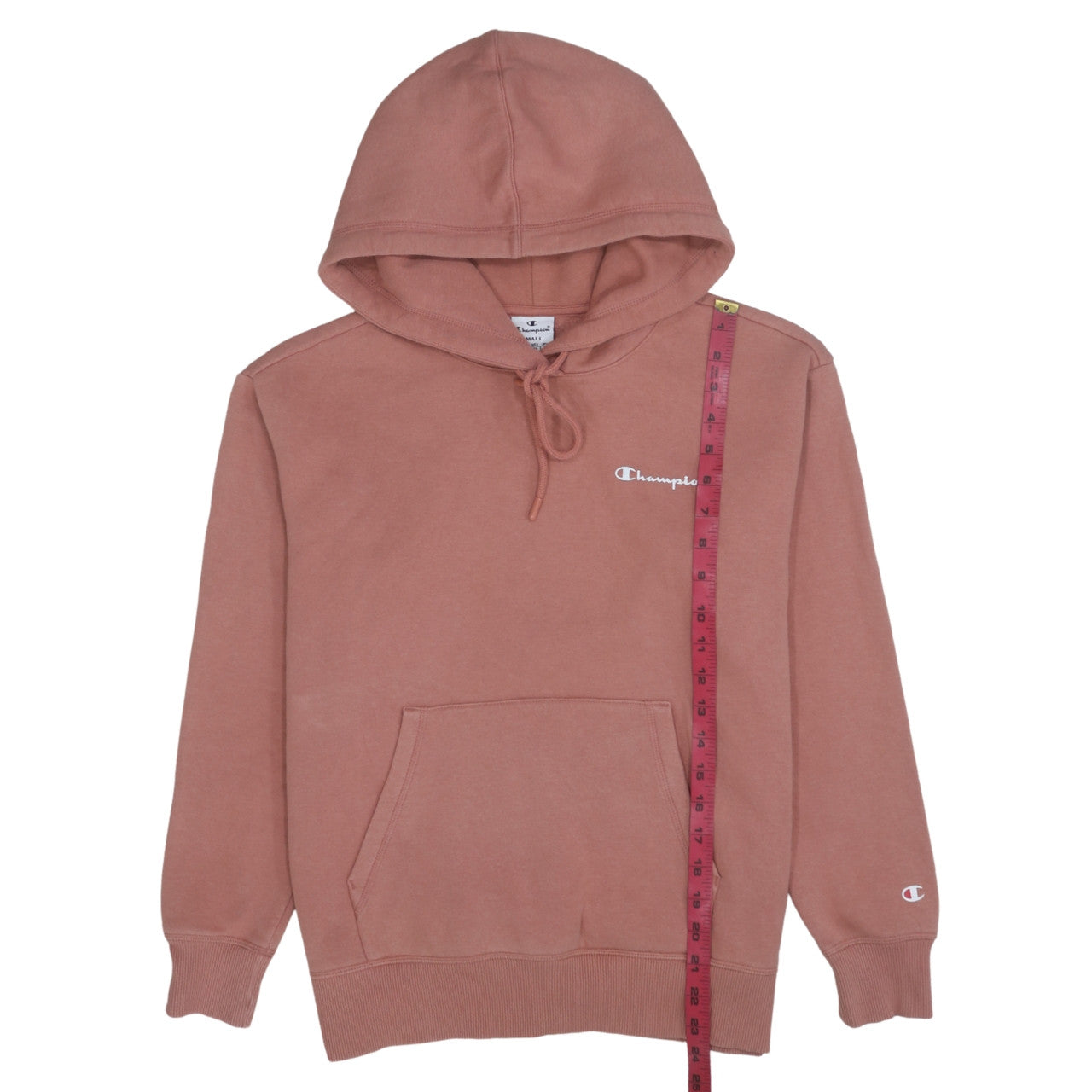 Champion Women’s Pink Pullover Hoodie Small Cotton Blend Logo Sweatshirt