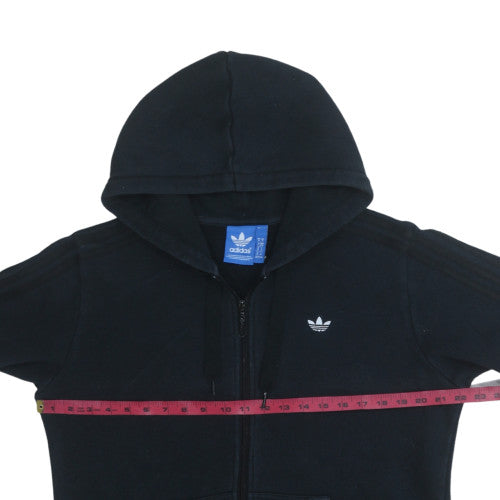 adidas Mens Black Full Zip Hoodie Size M Regular Fit Sports Style
